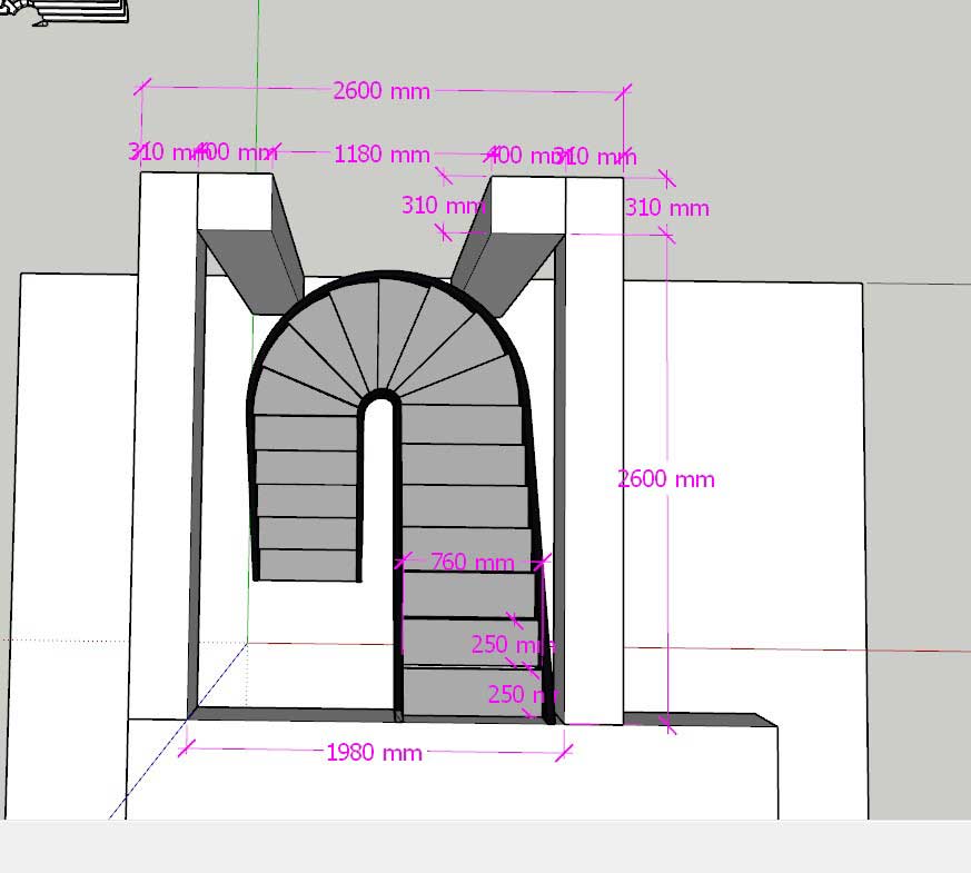 thiết kế cầu thang xoắn ốc