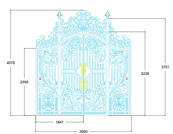 thiết kế cửa cổng cnc